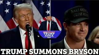 Where is he’ – Donald Trump pauses election speech to call ‘shy’ golf star up to stage [upl. by Kylila692]