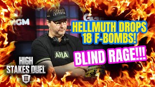 Phil Hellmuth Goes Insane and Drops 18 FBombs After Losing a Hand [upl. by Ahsina]