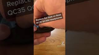 Replace ear pads on Bose QC35 Headphones righttorepair boseheadphones howto diy [upl. by Ribble]