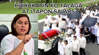 VP SARA WARNS TO EXHUME MARCOS SR amp THROW TO WEST PHILIPPINE SEA [upl. by Ahteres]