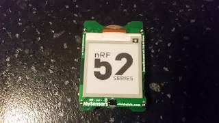 MySensors nRF52832  Temperature amp Humidity sensor with ePaper display 154  EFEKTA prototype [upl. by Quackenbush]