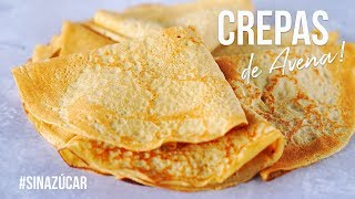 CREPAS DE AVENA PERFECTAS CON 3 INGREDIENTES  AUXY [upl. by Aissatsana]