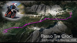 Passo Tre Croci  Von Cortina d’Ampezzo nach Misurina [upl. by Fabiolas]