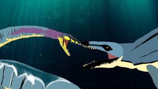 Basilosaurus VS Elasmosaurus  Bloody Water  Ep2 [upl. by Gianina]