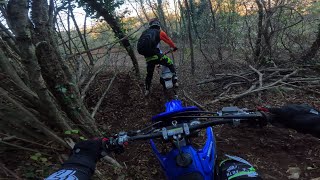 ENDURO CON SFRISSIONEMOCREW  HO SPACCATO LA MOTO🤬 yz125 ktm150 [upl. by Dnalerb]