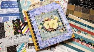 Use Up Your 6x6 Paper Pad  Mini Album Tutorial [upl. by Nekial]