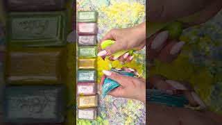 ASMR SOAP★Crushing soap★Cutting soap cubes★FOAMampGLITTERampSTARCH [upl. by Lenna]