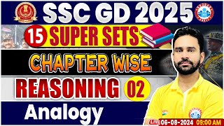 SSC GD 2025  Analogy Reasoning  SSC GD Reasoning Super Sets  By Rahul Sharma Sir [upl. by Birch]