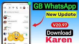 GB Whatsapp Finally New Version Download V2097 🤗 [upl. by Richards348]