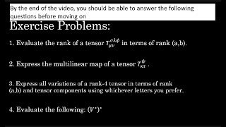 Cartesian Tensor Calculus of Euclidean Metric Spaces Ep2  Elements of Tensor Products [upl. by Esinyl]