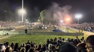 Richmond fair demolition derby heat 2 of 4 cylinder 2024 [upl. by Manup]