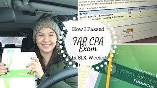 How I Passed FAR in SIX Weeks  CPA Exam [upl. by Ennairam326]