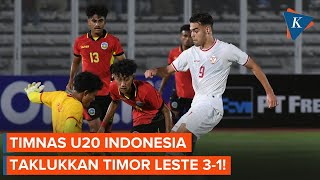 Hasil Timnas U20 Indonesia Vs Timor Leste Garuda Nusantara Menang 31 [upl. by Buller]