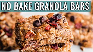 Healthy NO BAKE Granola Bars are So Easy [upl. by Niobe]