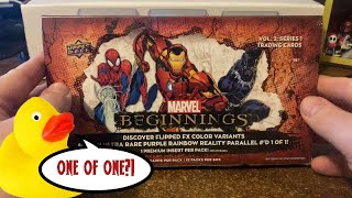 Marvel Beginnings Hobby Box Opening  Will I get a 11 Hit [upl. by Vasquez]