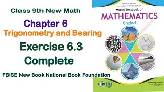 Exercise 63 class 9 NBF Ex 63 class 9 NBF  National book foundation  Fbise Math [upl. by Booker214]