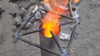 How to Make Mobile Rocket Stove  Rhevanworkshop [upl. by Maxey]