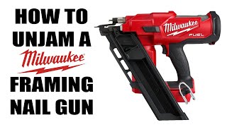 How to Unjam a Milwaukee Framing Nail Gun [upl. by Eeresed963]