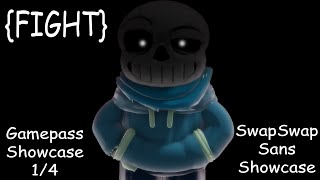 ROBLOX  FIGHT SwapSwap Sans Showcase Gamepass Showcase 14 [upl. by Enaile]