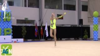 Daria Egorova  Ivanovo RUS  Maças Clubs  Junior  AGN Cup 2014 [upl. by Notyap]