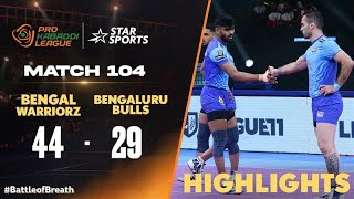 BengalWarriorz triumph over BengaluruBulls  ProKabaddiOnStar HIGHLIGHTS [upl. by Ellimaj]