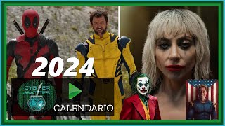 Calendario Marvel  DC  Superhéroes 2024  Próximos estrenos de películas y series [upl. by Jann]