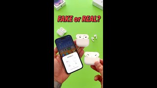 Easy Way to Spot FAKE AirPods shorts [upl. by Ecyal]