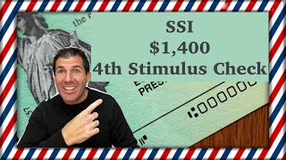 SSI 1400 4th Stimulus Check Update  Supplemental Security Income [upl. by Nwahsat]