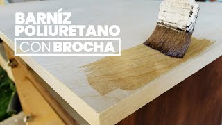 Como barnizar con brocha  Acabados en madera  Arturo Mendez [upl. by Anoyk851]