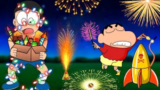 Shinchan And Nobita Celebrate Diwali In Gta 5 🎇 [upl. by Joletta]