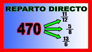 ✅👉 Reparto Proporcional con FRACCIONES [upl. by Hendren]