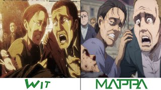 Wit Studio VS MAPPA  Attack on Titan 4 Season [upl. by Halpern]