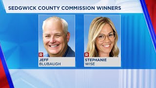 Sedgwick County Commission race Blubaugh and Wise win [upl. by Vasquez756]