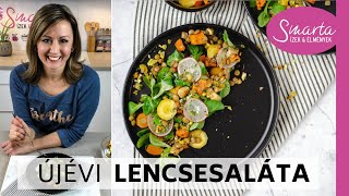 Téli lencsesaláta újévre IS  Vegán [upl. by Aitekram]