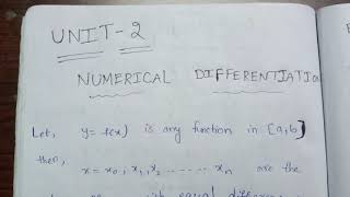 Numerical Differentiation forward and backward differences [upl. by Anitsud]