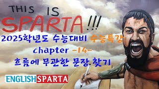 2025학년도 대비 수능특강 chapter 14 흐름에 무관한 문장 찾기 [upl. by Nilac]