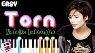 Torn Lyrics Piano By Natalie Imbruglia  EASY Piano Song Tutorial [upl. by Einimod]