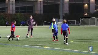 FC Barcelona La Masia u8 Escola possession 3 v 3 1  decisionmaking  defending [upl. by Yenettirb]