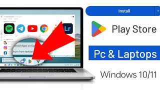 How to Install Google Play Store on PC windows 11  Download amp Install Playstore Apps in LaptopPC [upl. by Rem]