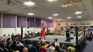 Kid Rothrock addresses Brandon Brooks House of Pain Wrestling Hucknall 111024 [upl. by Cynthla773]