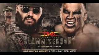 WWE 2K24 TNA Wrestling Slammiversary 2024 Double Title PCO Vs AJ Francis [upl. by Suryc]