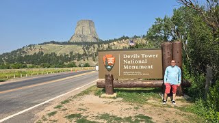 Devils Tower Wyoming Trail Walk Climber  9 16 [upl. by Buke]