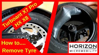 How to replace inner tube amp removal of tyre from electric scooter wheel [upl. by Sweeney]