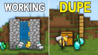 TOP 3 Working DUPLICATION GLITCHES in Minecraft Bedrock 121 [upl. by Tenner]