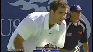 US Open 2001 R4  Sampras vs Rafter [upl. by Ahseken]