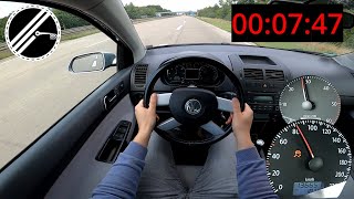 VW Polo 19 TDI 101 PS 9N3 CrossPolo 0100 kmh Acceleration Test POV [upl. by Sosthenna]