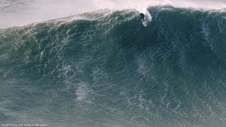 Monster Wave Alex Botelho  Nazaré Portugal  20180106  Biggest Paddle Ever Surf Big Waves [upl. by Selym]