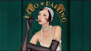 DECO DARLING  1920s FLAPPER GIRL MAKEUP TUTORIAL [upl. by Nirac]