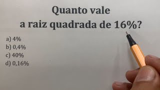 Quanto vale a raiz quadrada de 16❓ [upl. by Omura]