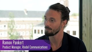 RIEDEL Communications – Interview with Ramon Pankert at IBC 2015 iabmtv [upl. by Negyam129]